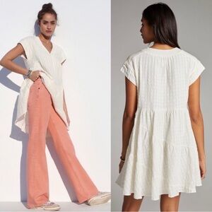 Anthropologie Maeve Juliet Tiered Tunic Dress